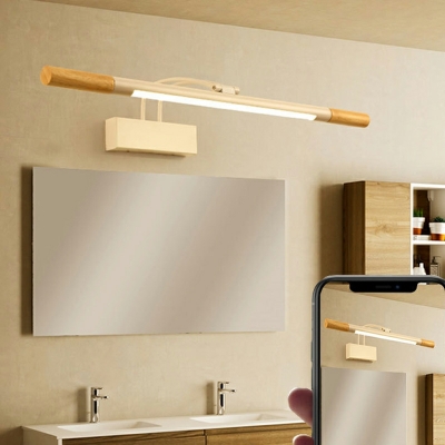 Modern Minimalist Log LED Vanity Light for Bathroom and Powder Room