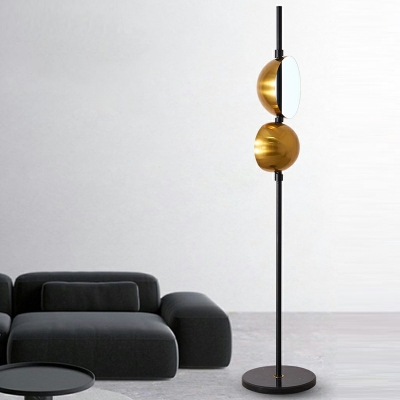 Contemporary Macaron Floor Lamps Metal Dome Nordic Style for Living Room