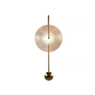 Industrial Style Simple Glass Bedside Wall Lamp for Living Room