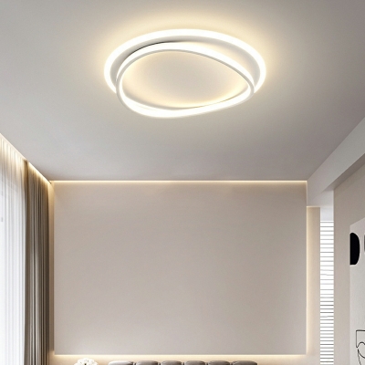 Minimalist Flush Mount Ceiling Light Fixtures Linear LED for Living Room
