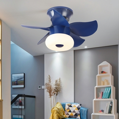 1 Light Kids Style Round Shape Metal Flush Mount Ceiling Chandelier