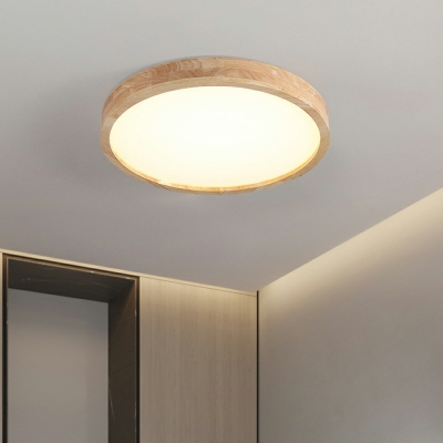 LED Contemporary Ceiling Light Simple wood Pendant Light Fixture for Living Room