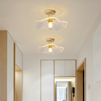 Modern Unique Shape Glass Flush Mount Lights for Living Room