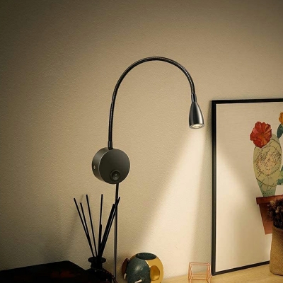 Modren Style Simple Hose Wall Lamp with Shade for Living Room
