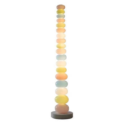 Nordic LED Romantic Glass String Floor Lamp in Candy Color for Bedroom