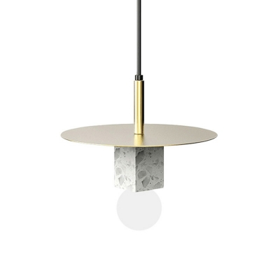 Post Modern Minimalist Terrazzo Pendant Light 1 Light for Restaurant and Bar