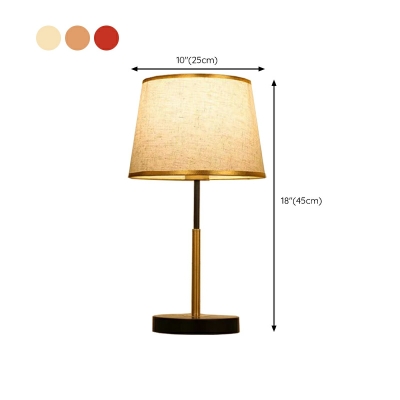 Modren Style Creative Table Lamp with Fabric Shade for Bedroom