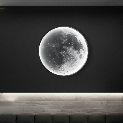 Simple Lunar Mural Corridor Wall Lighting for Children's Room