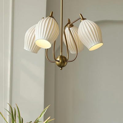 Nordic Style Chandelier Glass Metal Pendant Light for Living Room