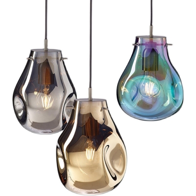 Creative Art Stained Glass Small Pendant Light for Bar and Restaurant