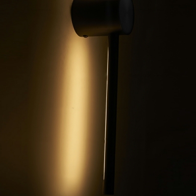 Modern Line Shape 1 Light Metal Wall Light Sconces for Washroom