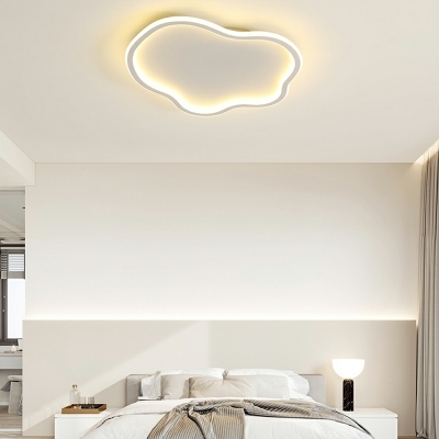 Modern Style Cloud Shape LED Flush Mount Light Fixture for Living Room