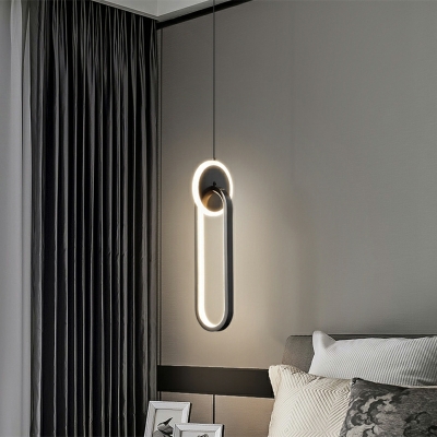 2 Lights Contemporary Style Geometric Shape Metal Pendant Ceiling Fixture Lamp