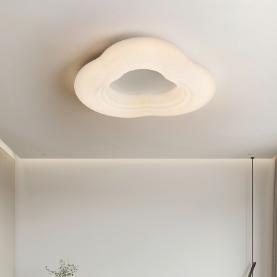 Modern Style Simple Shape Metal LED Flush Mount Light Fixture for Living Room