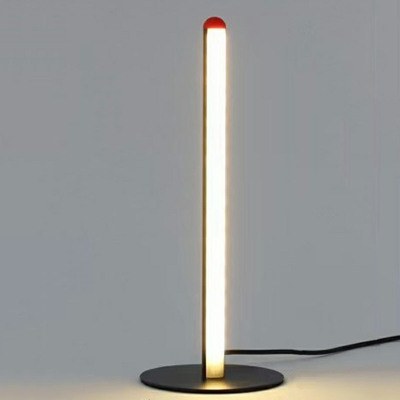 1 Light Nordic Style Linear Shape Metal Standing Floor Light for Living Room