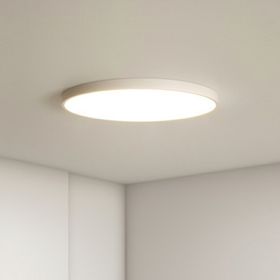 LED Minimalist Flush Mount Ceiling Light Fixtures White Basic for Living Room