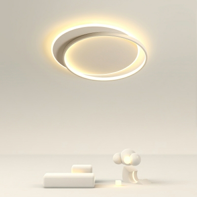 Modern Style Simple Shape LED Flush Mount Light Fixture for Living Room