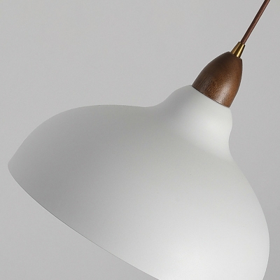 1 Light Contemporary Style Bowl Shape Metal Commercial Pendant Lighting
