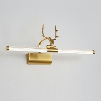 American Creative Antlers LED Vanity Light in Bronze for Bathroom and Bedroom