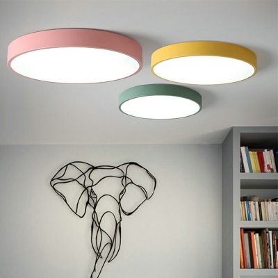 Contemporary Style LED Round Shape Ceiling Light for Living Room