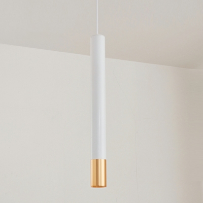 Indoor Nordic Platinum Cylinder Hanging Lamp Gorgeous for Dining Table