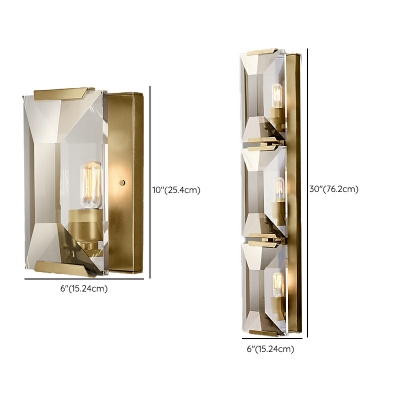 Modern Style Crystal Wall Light Iron Wall Sconces for Living Room Wall Sconces