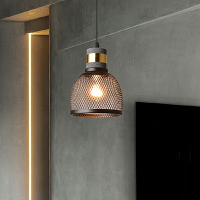 Modern Style Unique Shape 1 Light Metal Hanging Light Fixtures for Living Room