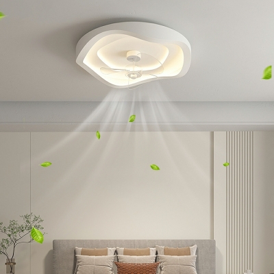 2 Lights Nordic Style Round Shape Metal Flush Mount Ceiling Chandelier