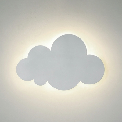 Children's Room Eye Protection White Cloud Wall Lamp for Bedroom
