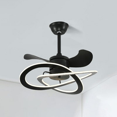 Simple LED Round Shape Ceiling Fans Lighting for Living Room