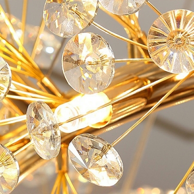 Minimalism Chandelier Lighting Fixtures Globe Crystal for Lving Room