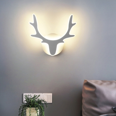 Modern LED Creative Antler Wall Mount Fixture for Bedroom and Hallway