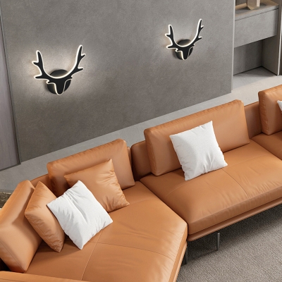 Modern LED Creative Antler Wall Mount Fixture for Bedroom and Hallway