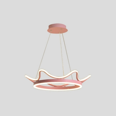 Nordic Style Chandelier Lighting Fixtures Macaron Linear for Lving Room