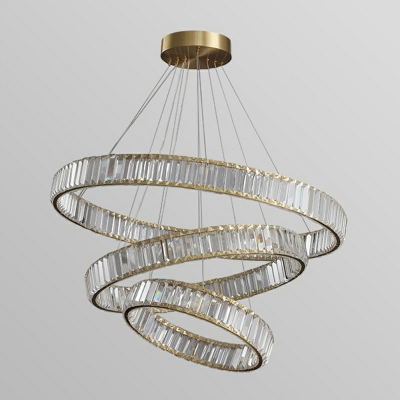 Unique Modern Style Crystal Shade Chandelier Light for Living Room
