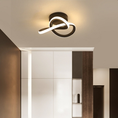 LED Minimalist Flush Mount Ceiling Light Fixtures Linear for Living Room