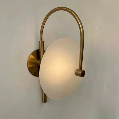 Industrial Style Creative Glass Wall Light with Shade for Living Room