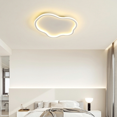 Modern Style Cloud Shape LED Flush Mount Light Fixture for Living Room