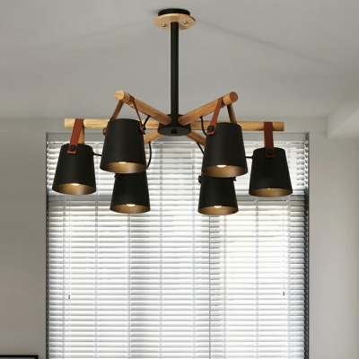 Simple Shape Modern Style Metal Chandelier Light for Living Room