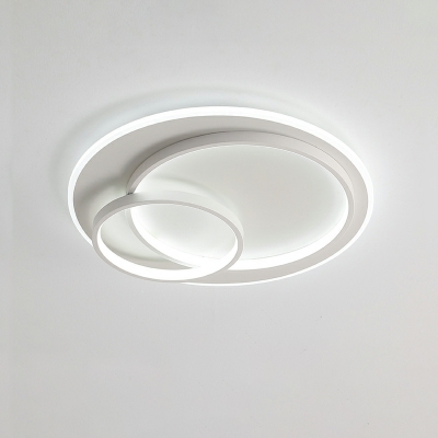 Line Shape Metal LED Flush Mount Light Fixture for Living Room