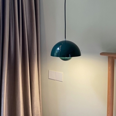 1 Light Modern Unique Shape Metal Pendant Light Fixtures for Living Room