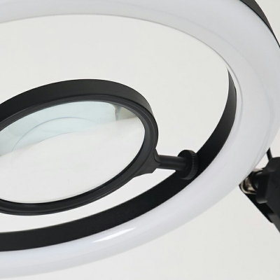 1 Light Nordic Style Ring Shape Metal Standing Floor Light for Living Room