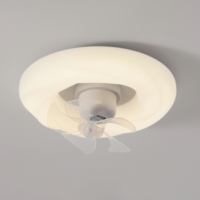 Modern Style Simple Shape Round Ceiling Fan Lights for Living Room