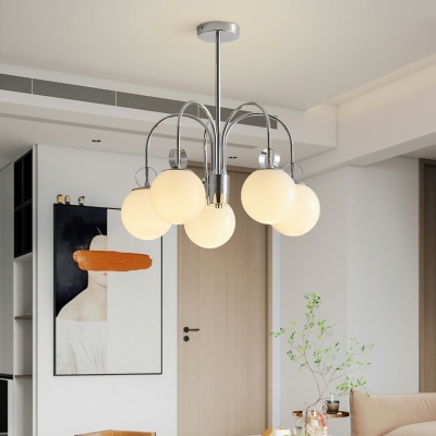 5 Lights Contemporary Style Ring Shape Metal Chandelier Hanging Light Fixture