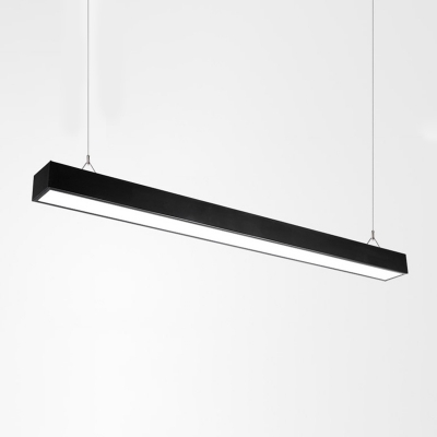 LED Simple Strip Aluminum Hanging Lamp for Office and Restaurant