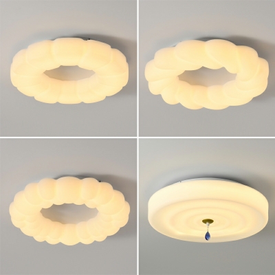1 Light Kids Style Cloud Shape Metal Flush Ceiling Light Fixtures