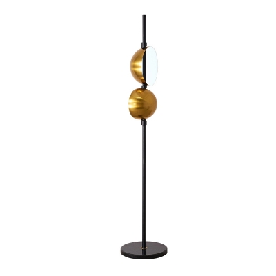 Contemporary Macaron Floor Lamps Metal Dome Nordic Style for Living Room