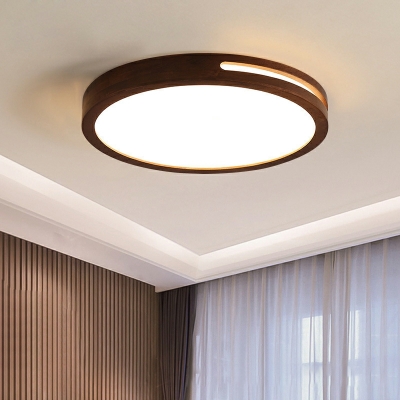 LED Contemporary Ceiling Light Simple Nordic wood Pendant Light Fixture for Living Room