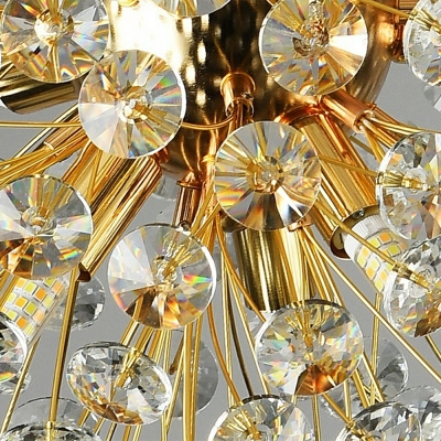 Minimalism Chandelier Lighting Fixtures Globe Crystal for Lving Room
