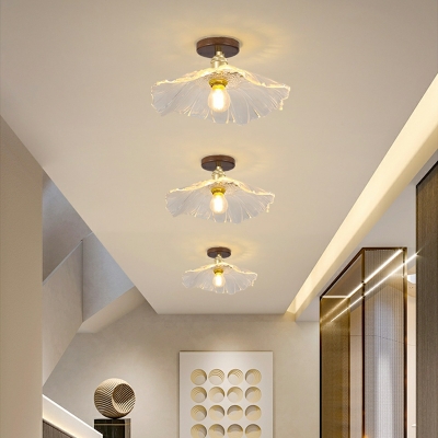 Modern Unique Shape Glass Flush Mount Lights for Living Room